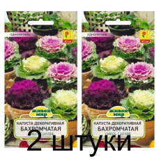 Семена Капуста декоративная Бахромчатая смесь сортов (W. Legutko) 0,3 г, РБ -2шт
