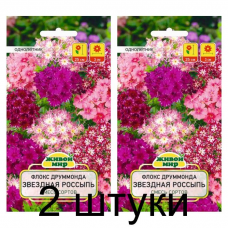 Семена Флокс друммонда Звездная россыпь смесь сортов (W. Legutko) 0,3 г, РБ -2шт