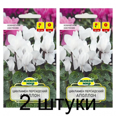 Семена Цикламен персидский Аполлон (Cerny seed) 3 шт, РБ -2шт