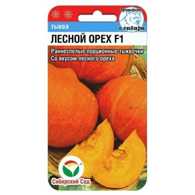 Семена Тыква Лесной Орех F1 5шт (Сиб Сад)