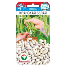 Фасоль кустовая Иранская белая, 5г (Сибирский Сад)