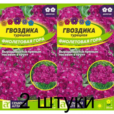 Гвоздика турецкая Фиолетовая гора (Семена Алтая) -2шт