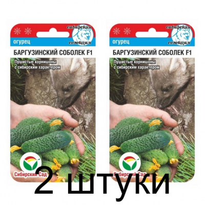 Семена Огурец БАРГУЗИНСКИЙ СОБОЛЕК F1 7шт (Сиб Сад) -2шт