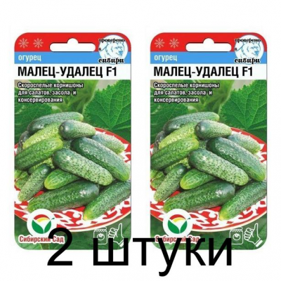 Семена Огурец Малец-удалец F1 7шт (Сиб сад) -2шт