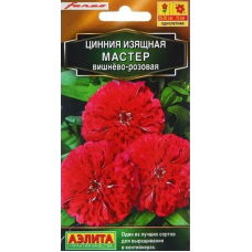 Цинния изящная Мастер вишнево-розовая (Семена Аэлита)