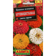 Цинния изящная Крупноцветковая, смесь (Семена Аэлита)