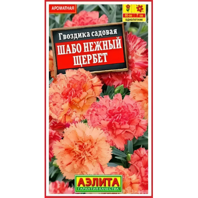 Гвоздика садовая Шабо нежный щербет (Семена Аэлита)