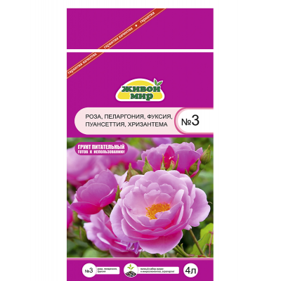 Грунт Живой мир № 3, 4 л, РБ