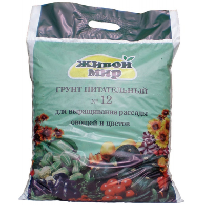 Грунт Живой мир №12 для рассады, 10 л, РБ