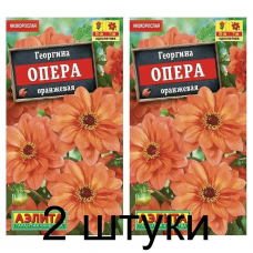 Георгина Опера оранж(евая) (Семена Аэлита) - 2 штуки