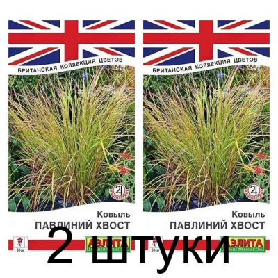 Ковыль Павлиний хвост (Семена Аэлита) - 2 штуки