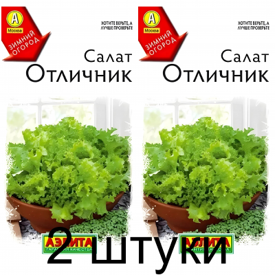 Салат Отличник (Семена Аэлита) - 2 штуки