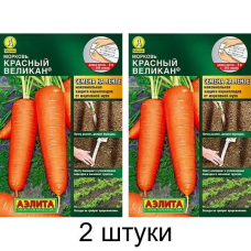 Морковь на ленте Красный великан, длина ленты 8 метров /240 семян/ (Аэлита) -2шт