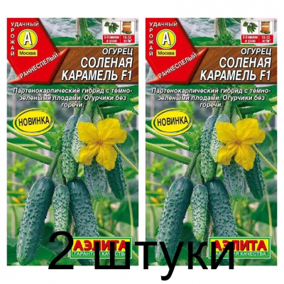 Огурец Соленая карамель F1 (Семена Аэлита) - 2 штуки