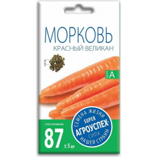 Семена Агроуспех Морковь Красный великан АУ 2г