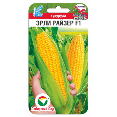 Кукуруза сахарная Эрли Райзер F1, 5 семян (Syngenta, Нидерланды - Сибирский Сад)