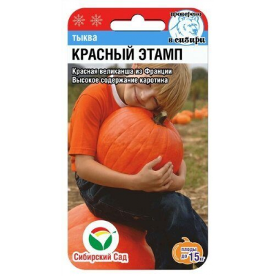 Тыква Красный Этамп 5шт (Семена Сиб Сад)