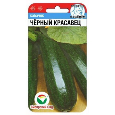 Кабачок Черный красавец 5шт (Семена Сиб Сад)