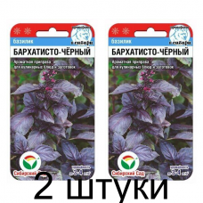Базилик Бархатисто-черный 0,5гр (Семена Сиб Сад) - 2 штуки