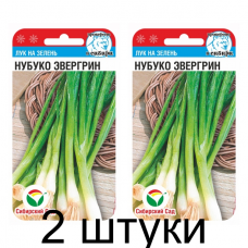 Лук на зелень Нубуко Эвергрин 0.5гр (Сиб сад) - 2 штуки