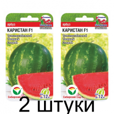 Арбуз Каристан F1 3шт (Семена Сиб Сад) - 2 штуки