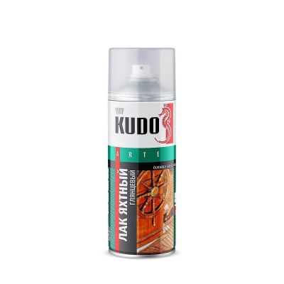 Лак аэроз. KUDO Яхтный глянцевый, 520мл