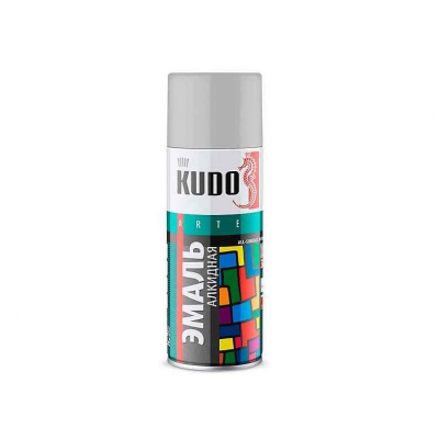 Эмаль аэрозольная  KUDO светло-серая, 520мл