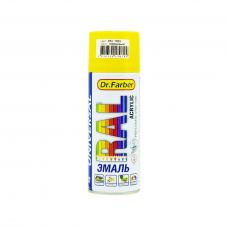 Эмаль Dr.Farber аэроз. акрил универс. RAL 1023 глянц., 520мл