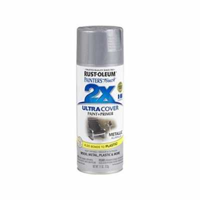 Краска аэроз.ULTRA COVER 2X мат.алюмин.металлик, 340г