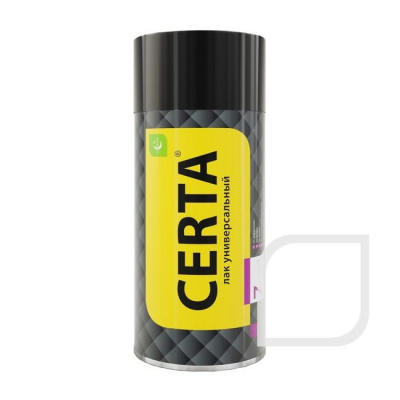 Лак аэроз.CERTA термостойкий полуглянц., 520мл