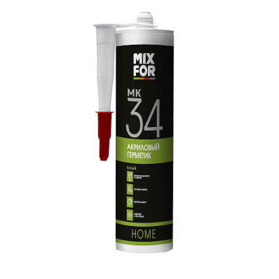 Герметик MIXFOR МК34 Acrylic Sealant акриловый белый, 260мл