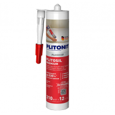 Герметик PLITONIT PlitoSil Premium силиконовый льняной, 310мл