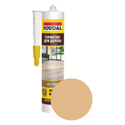 Герметик SOUDAL для паркета дуб, 280мл