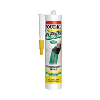 Герметик SOUDAL EXPRESS акриловый белый, 280мл