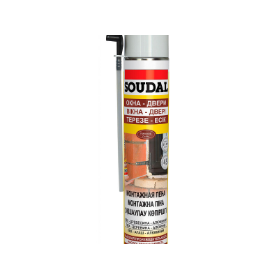 Пена монтажная SOUDAL Yellow, 750мл