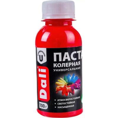 Паста колерная DALI универс. красный 0,1кг