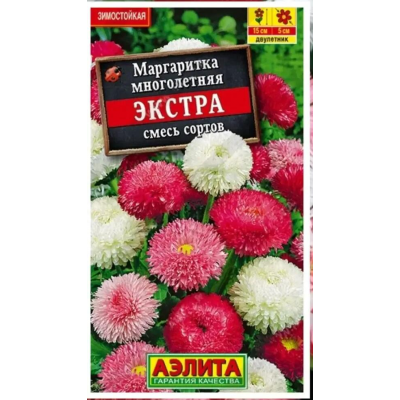Маргаритка Экстра, смесь сортов 0,05 г (Семена Аэлита)