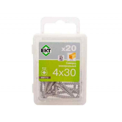 Саморез НЕРЖ.СТАЛЬ 4,0х30 универсальный (уп=20шт)_BOX