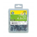 Саморез КРОВЕЛЬНЫЙ с резин.прокл. 4,8х35 сверло PT1, RAL 3005 (уп=50шт)_WBOX