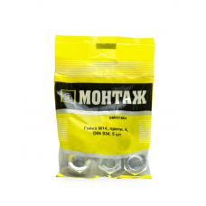 Гайка М14, цинк, прочн. 6 DIN 934 (уп=5шт)_МОНТАЖ_BM001664