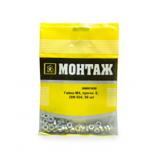 Гайка М4, цинк, прочн. 6 DIN 934 (уп=50шт)_МОНТАЖ_BM001658