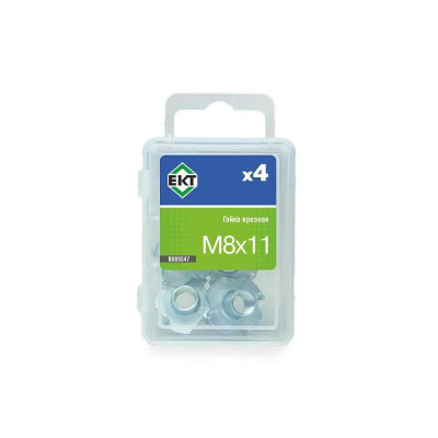 Гайка врезная М8х11, оцинк. (уп=4шт)