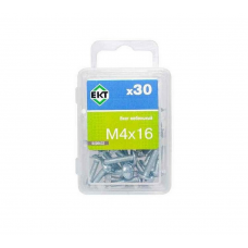 Винт мебельный 4х16 шлиц KOMBI, цинк (уп=30шт) B006632_BOX