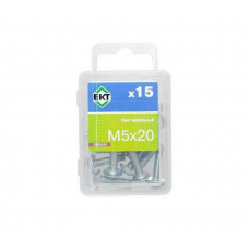 Винт мебельный 5х20 шлиц KOMBI, цинк (уп=15шт) B006644_BOX