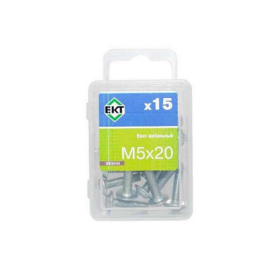 Винт мебельный 5х20 шлиц KOMBI, цинк (уп=15шт) B006644_BOX
