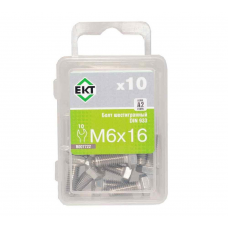 Болт 6-гранный M6х16 нерж.сталь, прочн.8.8 DIN 933 (уп=10шт)_BOX