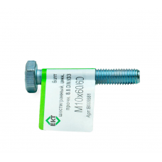 Болт 6-гранный М10х60/60 (ГОСТ 7798-70), прочн. 8.8, цинк, DIN933 ЕКТ (эт./1шт)