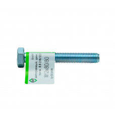 Болт 6-гранный М12х80/80 (ГОСТ 7798-70), прочн. 8.8, цинк, DIN933 ЕКТ (эт./1шт)