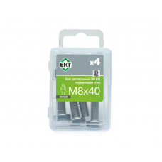 Болт 6-гранный M8х40, DIN933, НЕРЖ. СТАЛЬ, ЕКТ (уп=4шт)