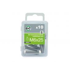 Болт 6-гранный M6х25, DIN933, НЕРЖ. СТАЛЬ, ЕКТ (уп=10шт)